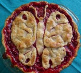 Rhubarb & Raspberry Pie